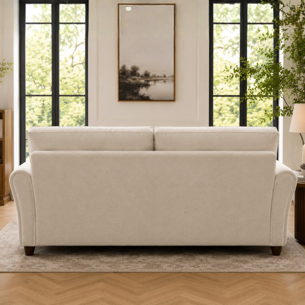 Penny 3 Seater Fabric Sofa – Modern Wooden Frame Living Room Couch