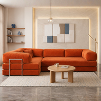 Vegas 5 Seater Sofa Cum Bed – Modern L Shape Convertible Lounge Sofa for Living Room