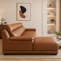 Marvella 5 Seater Modern Leatherette Sofa Set for Living Room | Premium L Shape Corner Sofa