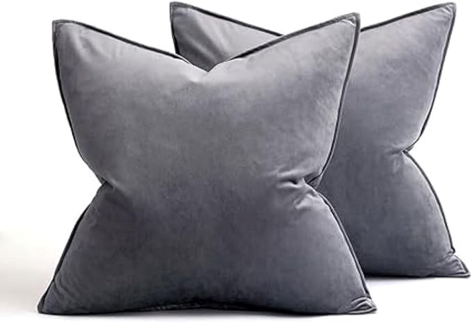 Velvet Square Shape Cushion Cover, Throw Pillow Cover