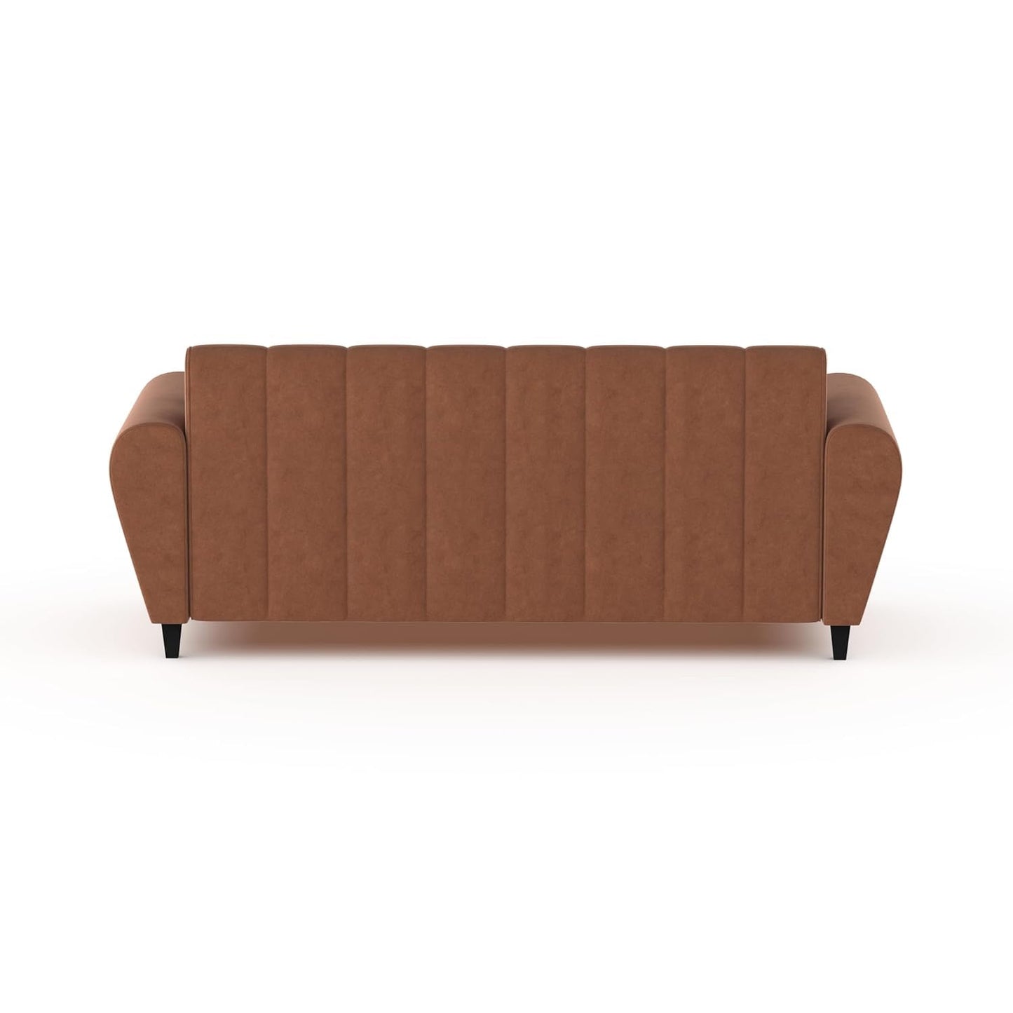 Bali 3 Seater Fabric Sofa with 2 Cushions | Wooden Fabric Sofa