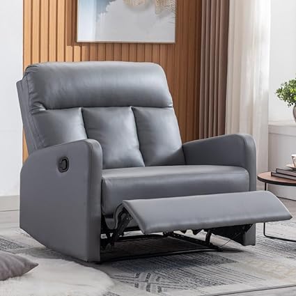 James 1 Seater Leatherette Manual Recliner