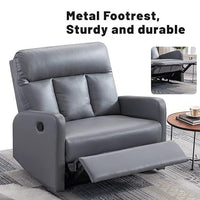 James 1 Seater Leatherette Manual Recliner