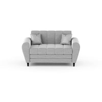 Bali 3 Seater Fabric Sofa with 2 Cushions | Wooden Fabric Sofa