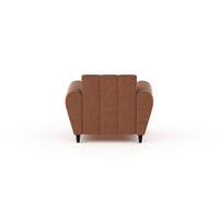 Bali 3 Seater Fabric Sofa with 2 Cushions | Wooden Fabric Sofa