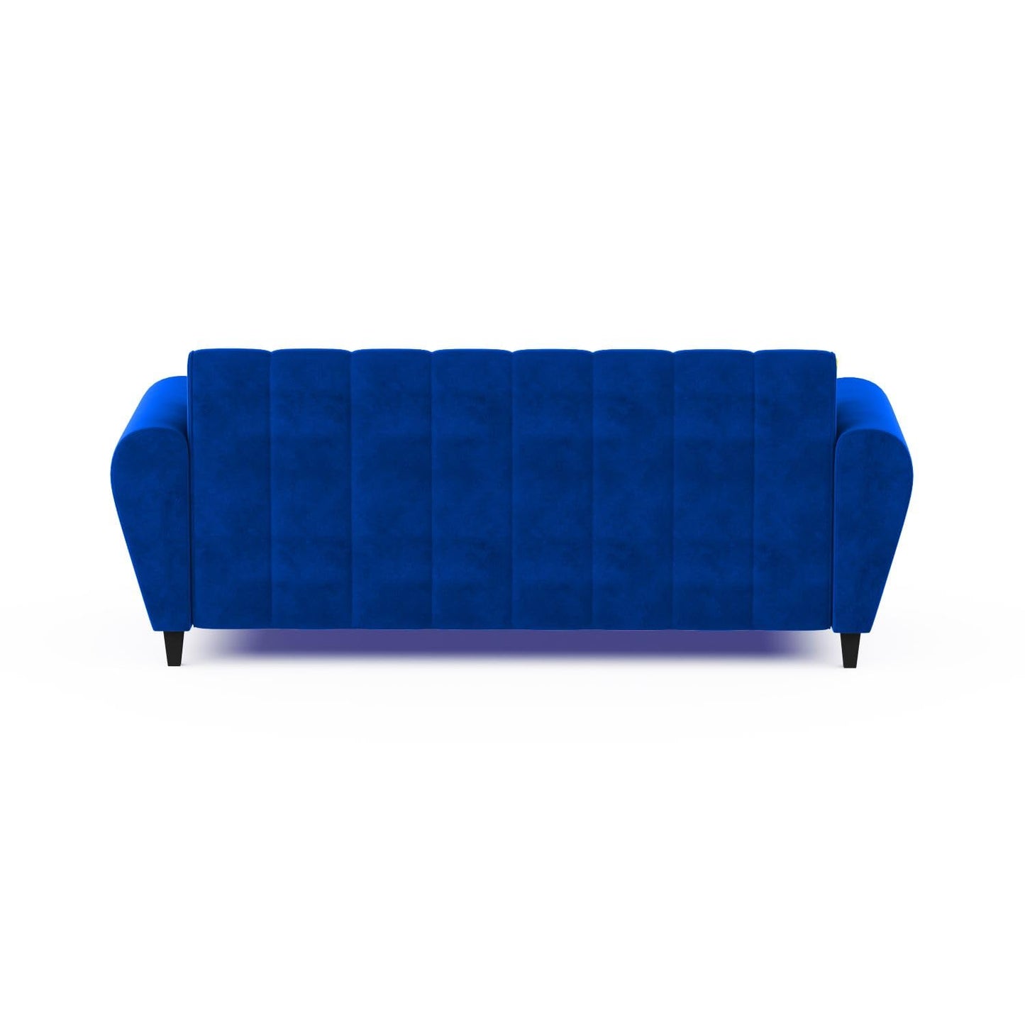 Bali 3 Seater Fabric Sofa with 2 Cushions | Wooden Fabric Sofa