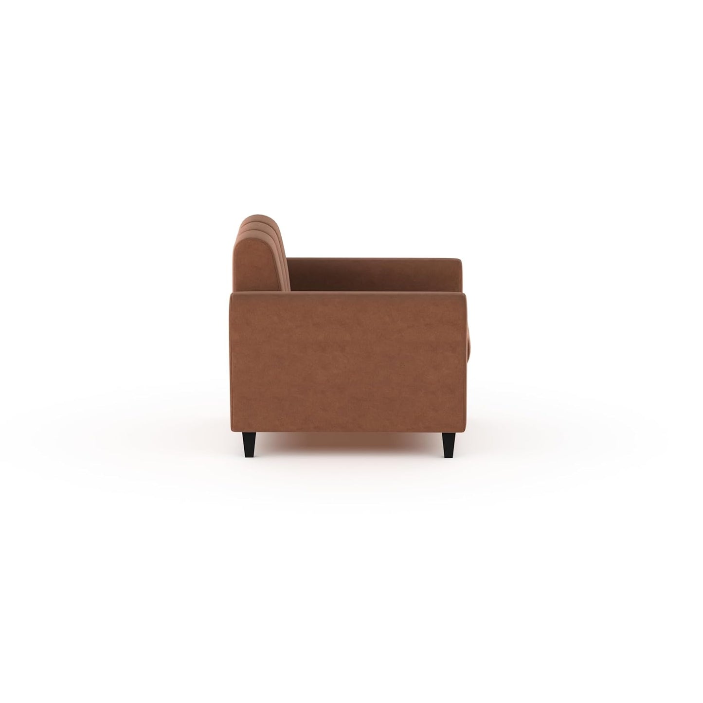Bali 3 Seater Fabric Sofa with 2 Cushions | Wooden Fabric Sofa