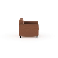 Bali 3 Seater Fabric Sofa with 2 Cushions | Wooden Fabric Sofa