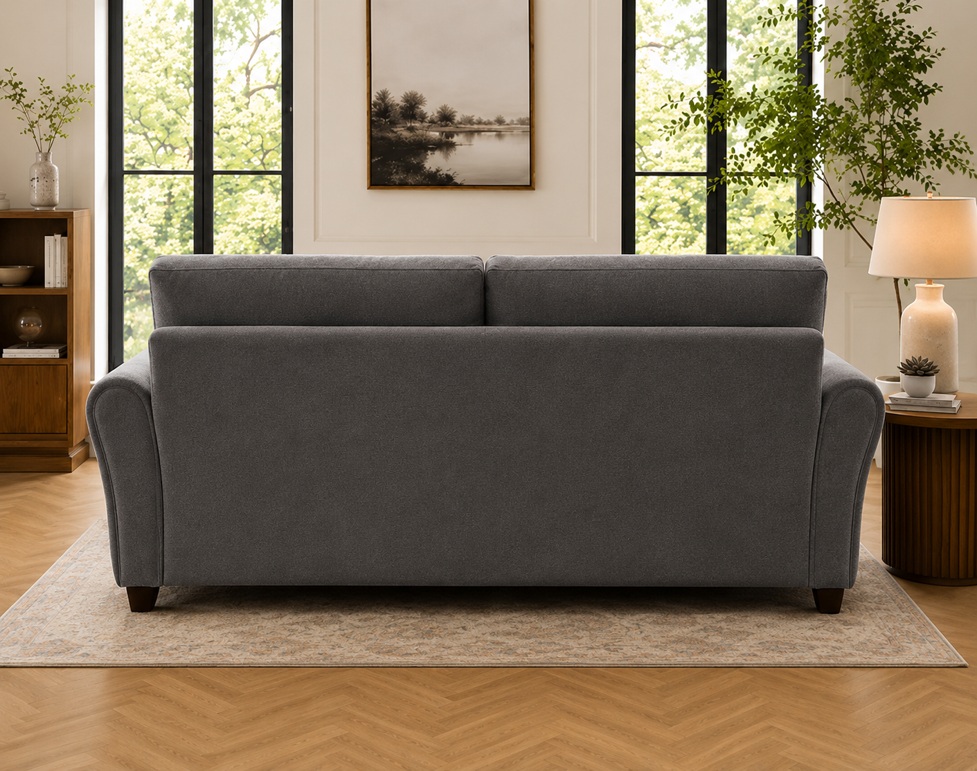 Penny 3 Seater Fabric Sofa – Modern Wooden Frame Living Room Couch