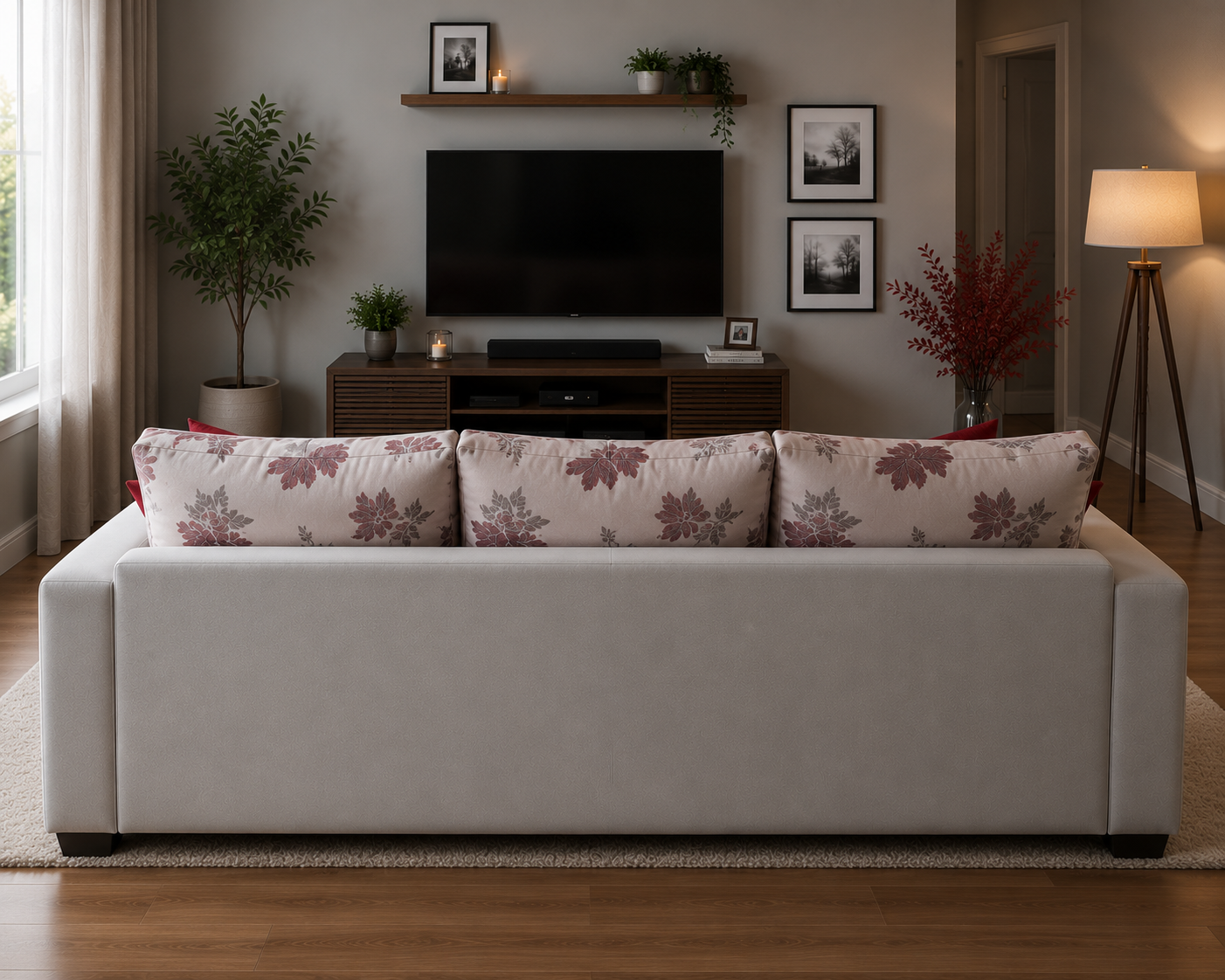 Wayland Modern Living Room Fabric Sofa – Luxury Comfortable Designer Sofa Set