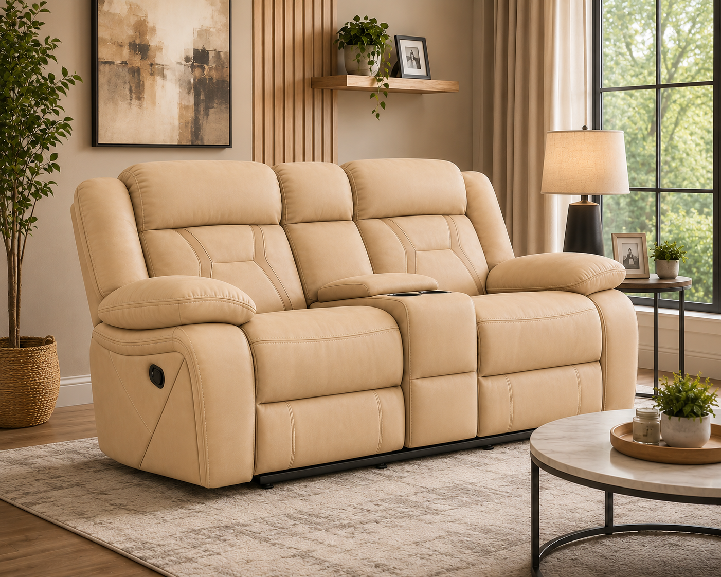 Pawel Manual Leatherette Recliner | Premium Recliner Chair for Living Room