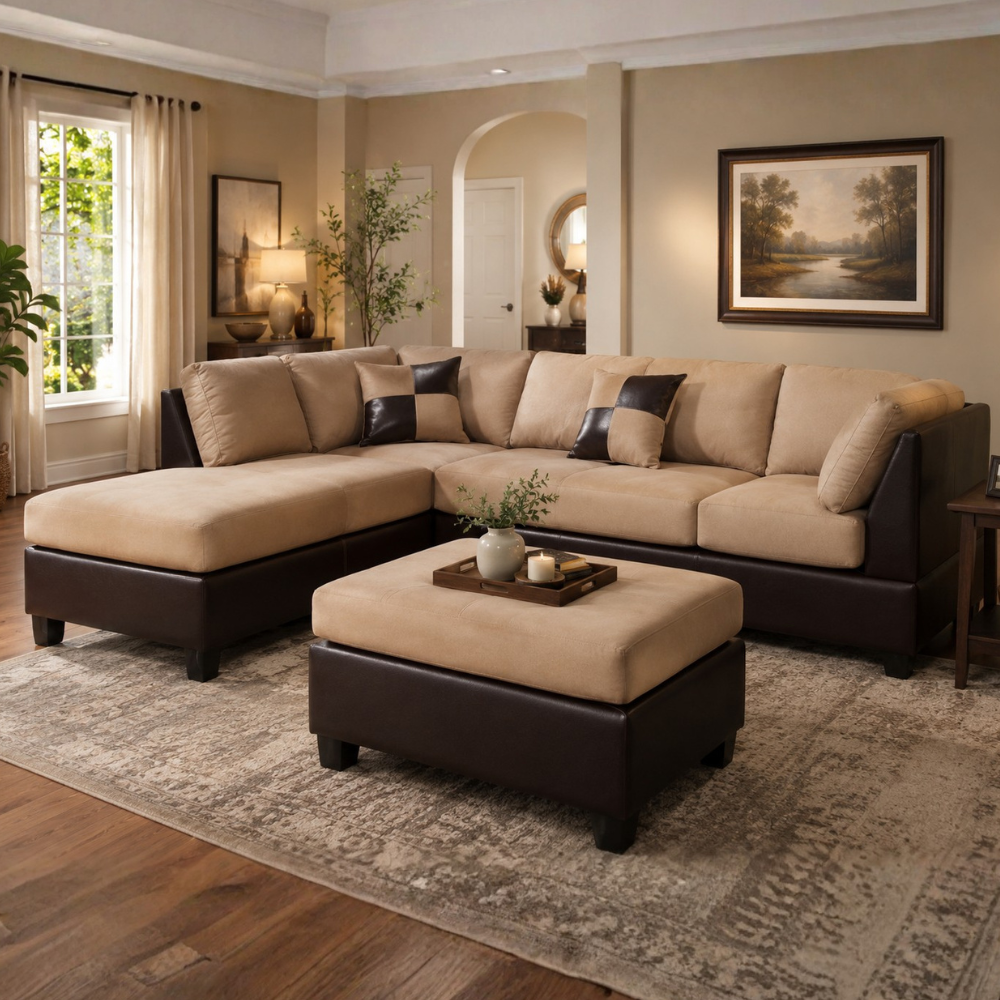 Jonathan L Shape 7 Seater Sofa for Living Room | Torque India Premium L Shape Sofa