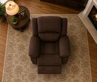 Henry 1 Seater Fabric Manual Recliner | Premium Fabric Recliner Chair for Living Room