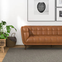 Louis Leatherette Sofa For Living Room