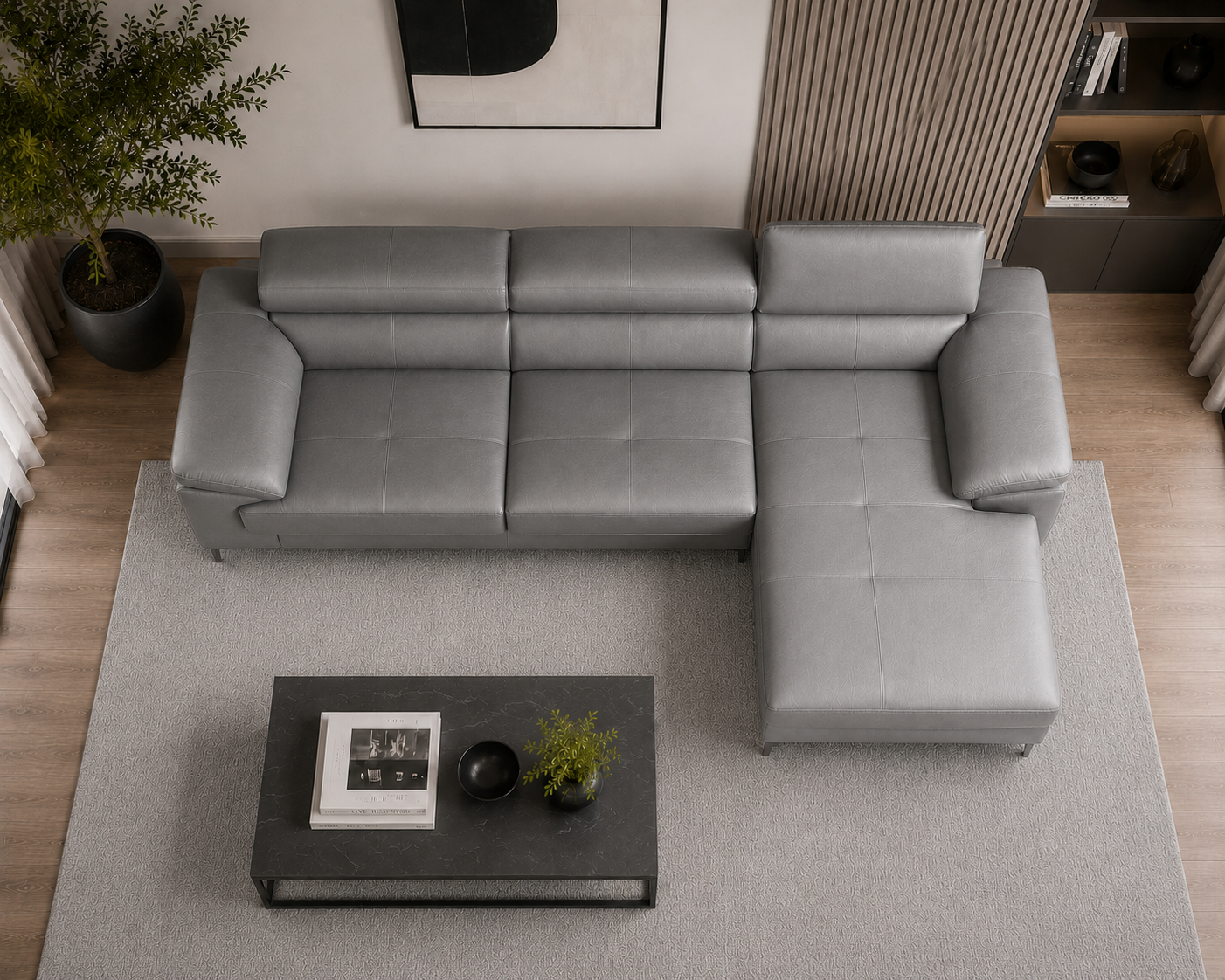 Renzo Leatherette Sofa For Living Room