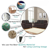 Jett Premium Fabric Sofa Set with Solid Wood Frame – Modern Luxury Living Room Sofa