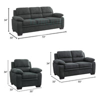 Jett Premium Fabric Sofa Set with Solid Wood Frame – Modern Luxury Living Room Sofa
