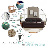 Jett Premium Fabric Sofa Set with Solid Wood Frame – Modern Luxury Living Room Sofa