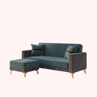 Patro 4 Seater L Shape Fabric Sofa | Modern Living Room Sofa