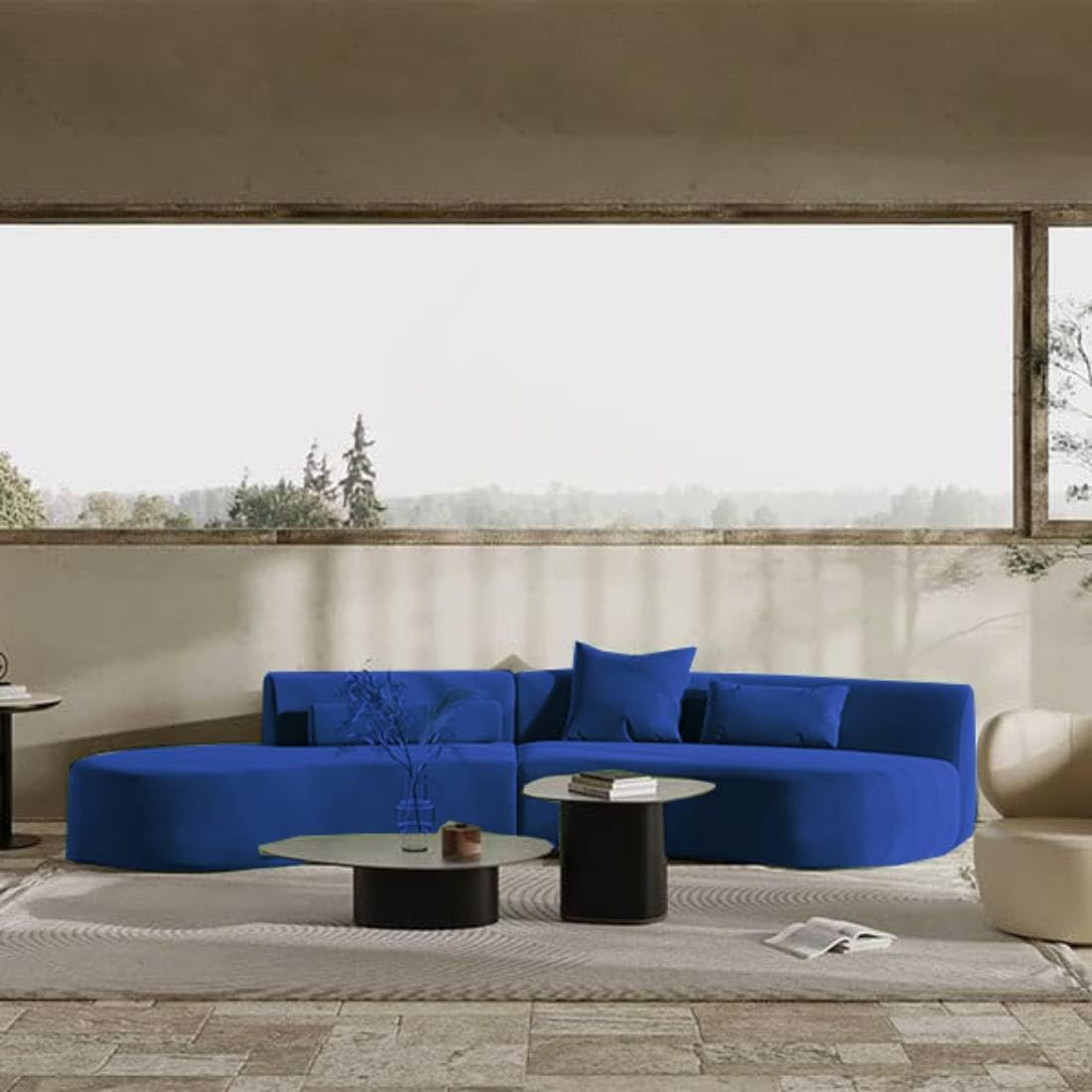 Veltrix Premium 4 Seater Sofa – Modern Luxury Fabric Sofa Set for Living Room