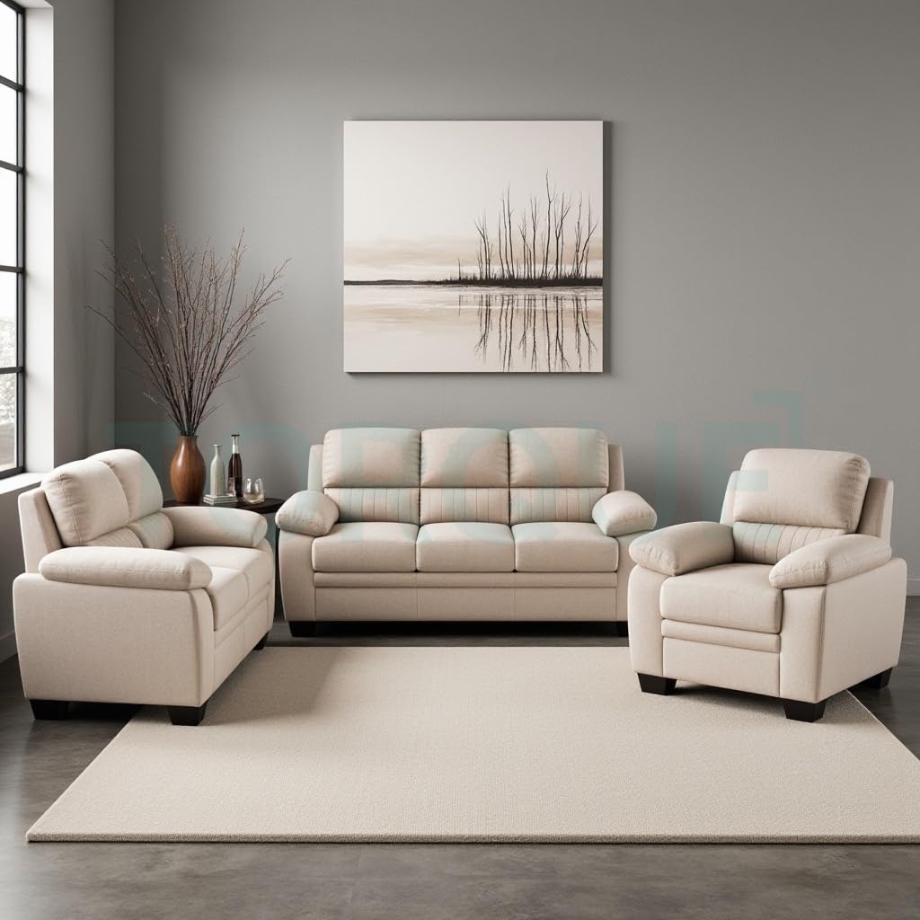 Jett Premium Fabric Sofa Set with Solid Wood Frame – Modern Luxury Living Room Sofa