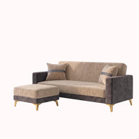 Patro 4 Seater L Shape Fabric Sofa | Modern Living Room Sofa