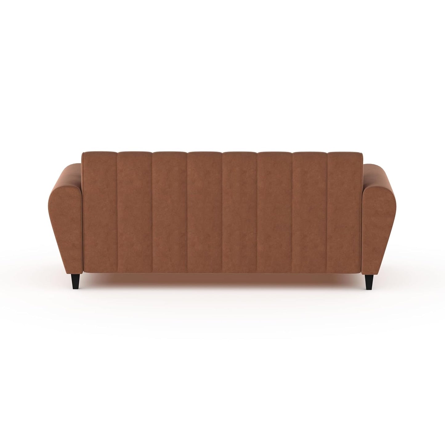Bali 3 Seater Fabric Sofa with 2 Cushions | Wooden Fabric Sofa