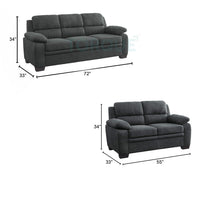 Jett Premium Fabric Sofa Set with Solid Wood Frame – Modern Luxury Living Room Sofa