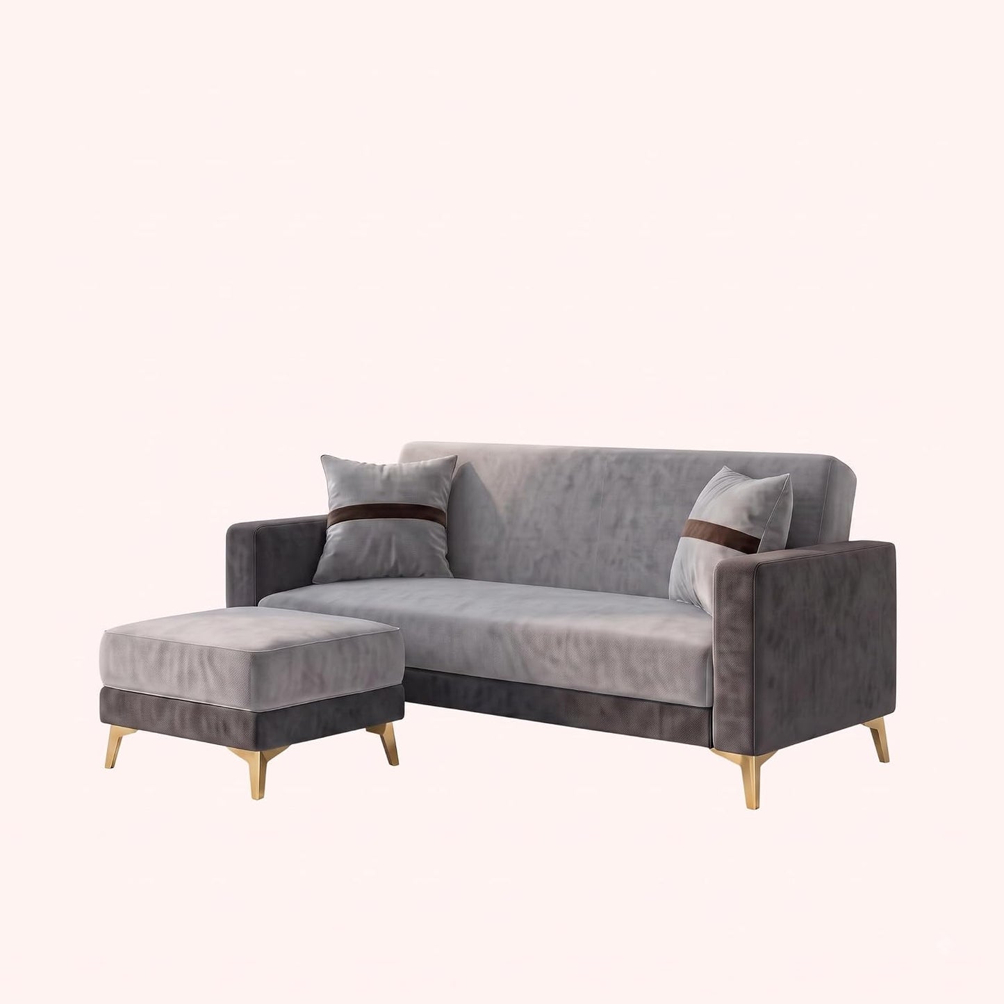 Patro 4 Seater L Shape Fabric Sofa | Modern Living Room Sofa
