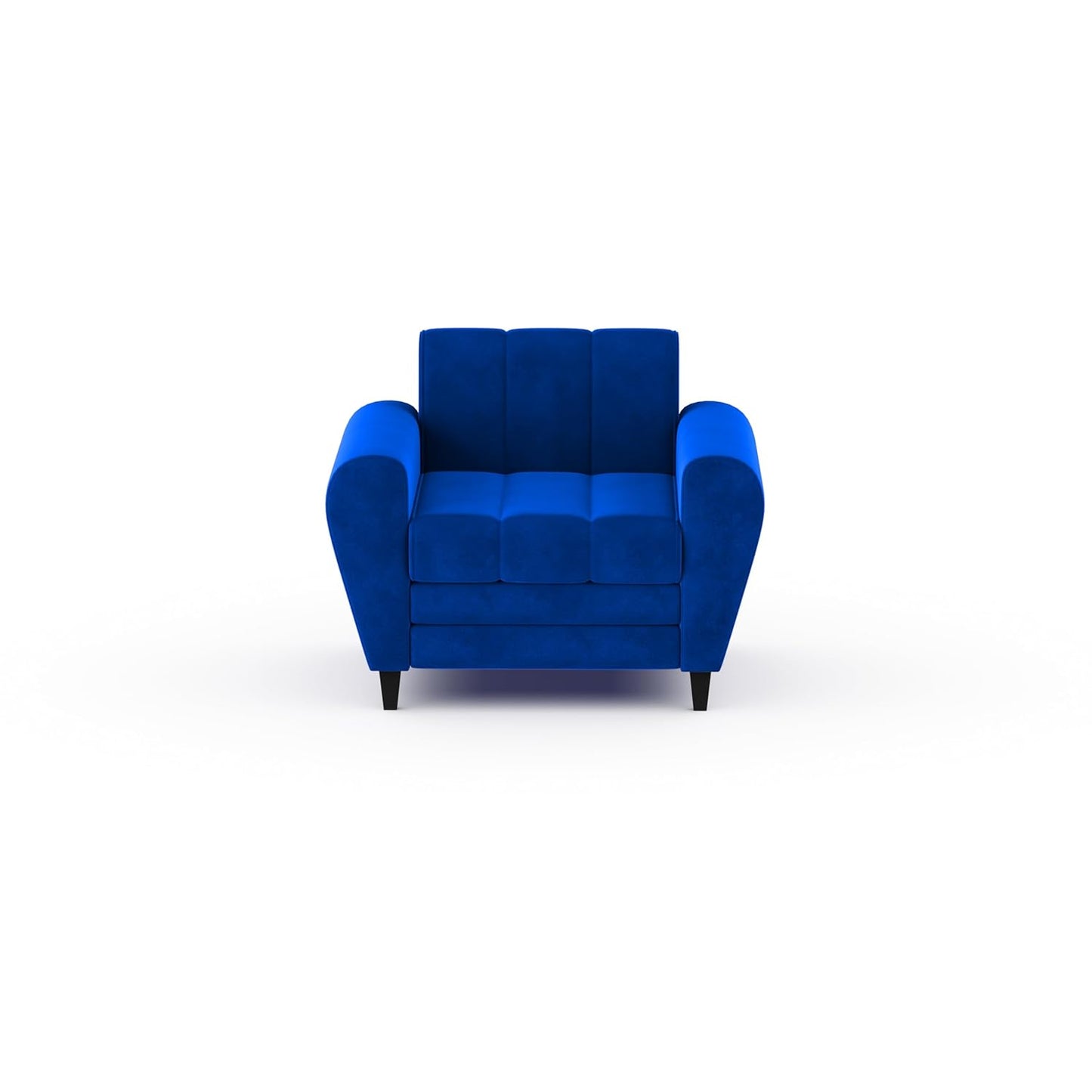Bali 3 Seater Fabric Sofa with 2 Cushions | Wooden Fabric Sofa
