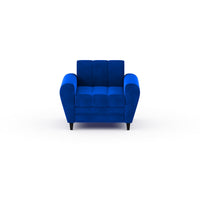 Bali 3 Seater Fabric Sofa with 2 Cushions | Wooden Fabric Sofa