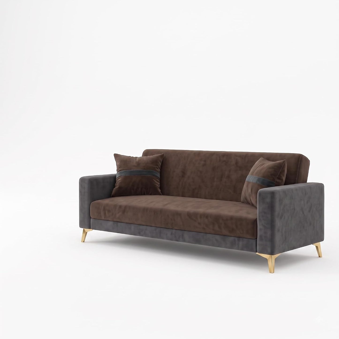 Patro 4 Seater L Shape Fabric Sofa | Modern Living Room Sofa