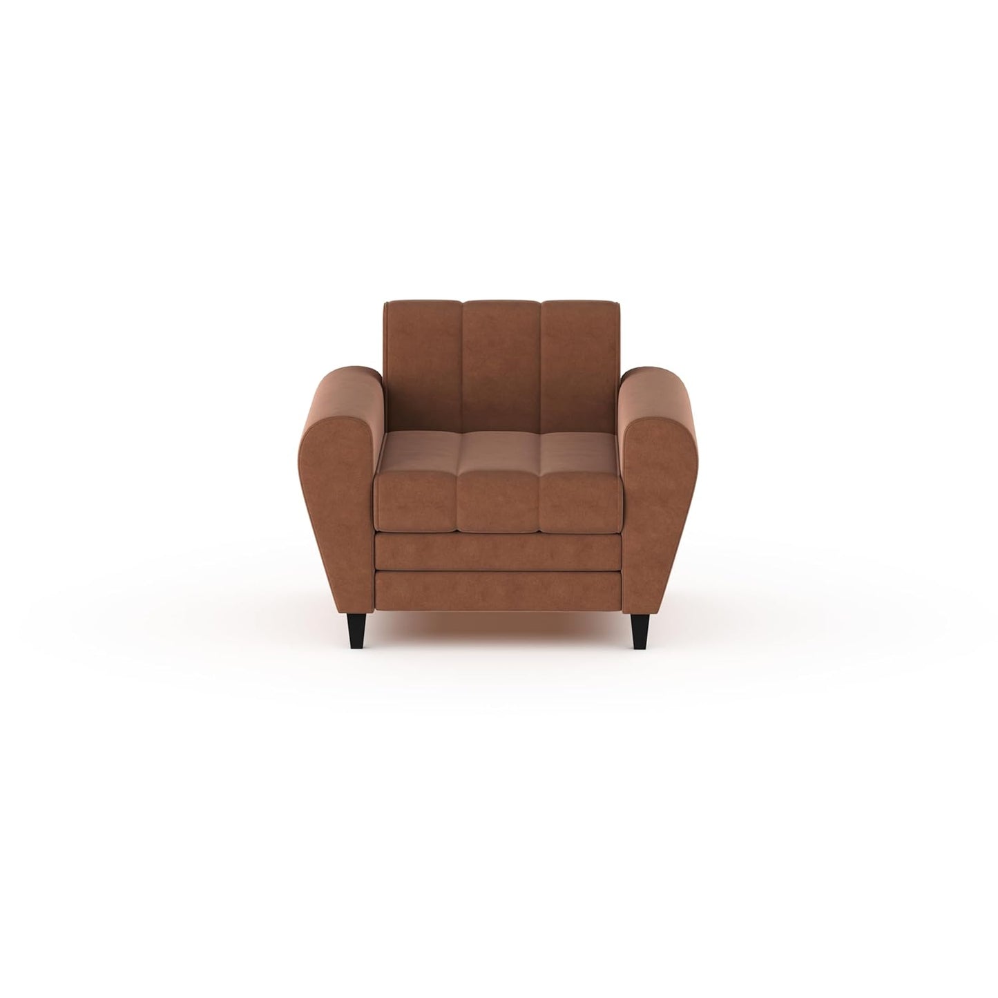 Bali 3 Seater Fabric Sofa with 2 Cushions | Wooden Fabric Sofa