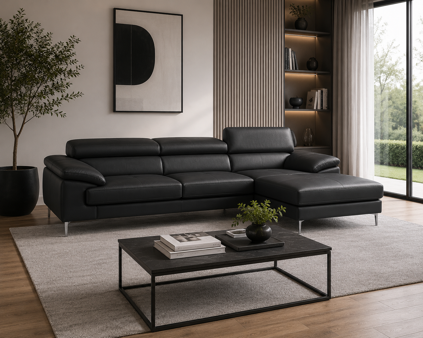 Renzo Leatherette Sofa For Living Room