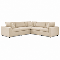 Alston Fabric L Shape 5 Seater Corner Sofa | Modern Living Room Sofa
