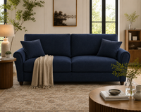 Penny 3 Seater Fabric Sofa – Modern Wooden Frame Living Room Couch