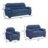 Jett Premium Fabric Sofa Set with Solid Wood Frame – Modern Luxury Living Room Sofa