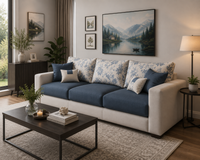 Wayland Modern Living Room Fabric Sofa – Luxury Comfortable Designer Sofa Set