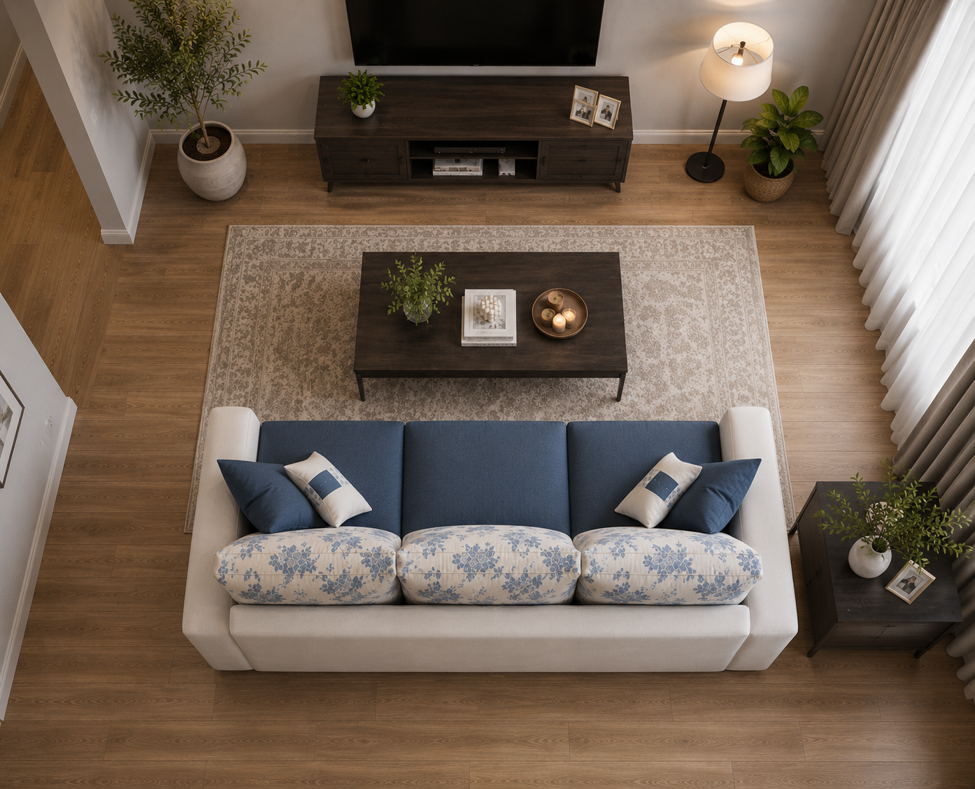 Wayland Modern Living Room Fabric Sofa – Luxury Comfortable Designer Sofa Set
