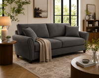 Penny 3 Seater Fabric Sofa – Modern Wooden Frame Living Room Couch