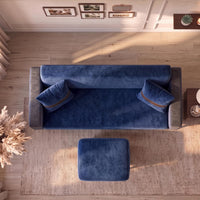 Patro 4 Seater L Shape Fabric Sofa | Modern Living Room Sofa
