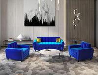 Bali 3 Seater Fabric Sofa with 2 Cushions | Wooden Fabric Sofa