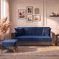 Patro 4 Seater L Shape Fabric Sofa | Modern Living Room Sofa