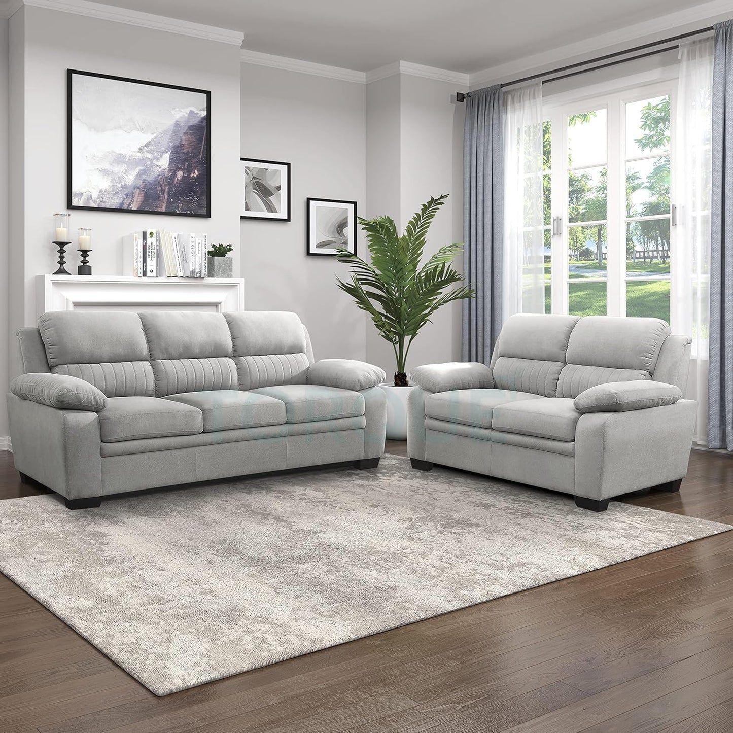 Jett Premium Fabric Sofa Set with Solid Wood Frame – Modern Luxury Living Room Sofa