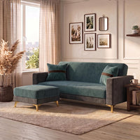 Patro 4 Seater L Shape Fabric Sofa | Modern Living Room Sofa