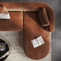Berlin 4 Seater Corner Sofa for Living Room – Modern Premium Fabric L Shape Sofa Set