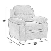 Jett Premium Fabric Sofa Set with Solid Wood Frame – Modern Luxury Living Room Sofa