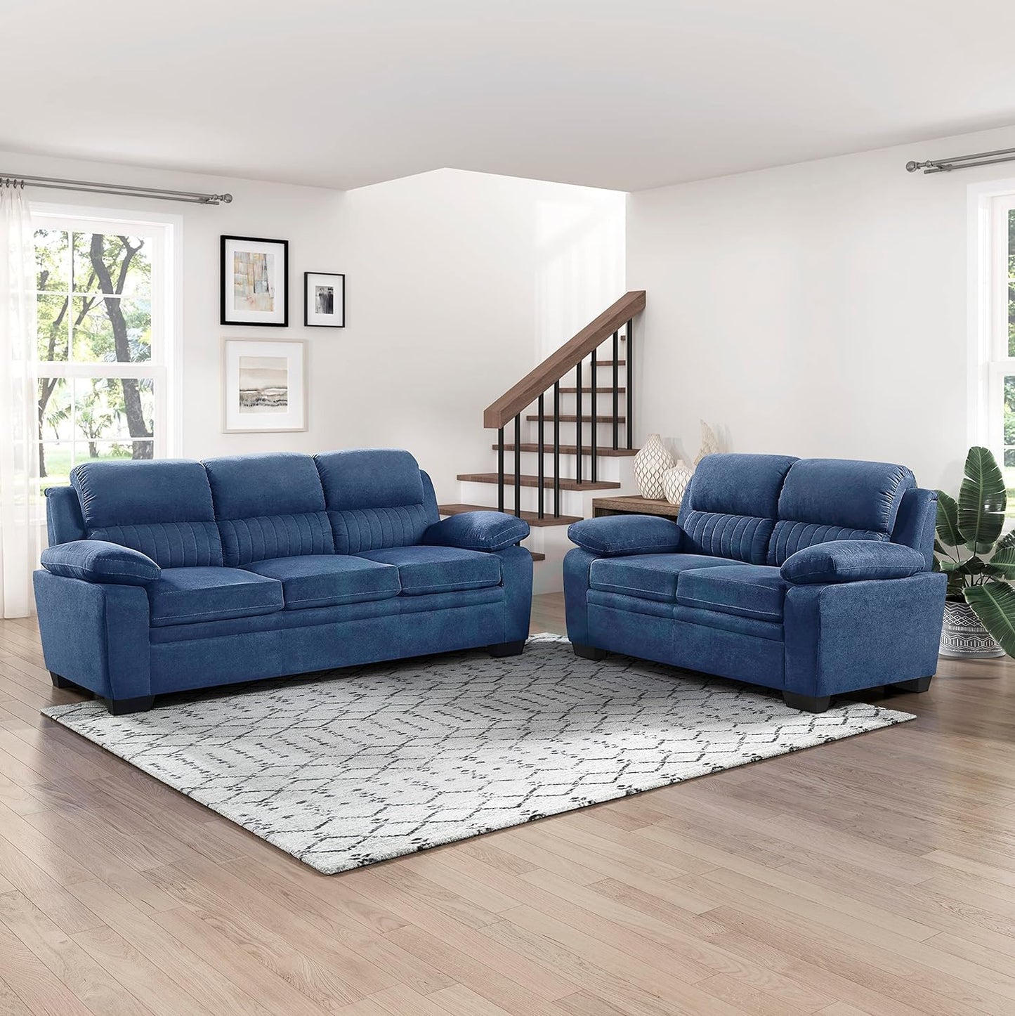 Jett Premium Fabric Sofa Set with Solid Wood Frame – Modern Luxury Living Room Sofa