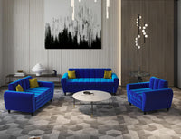 Bali 3 Seater Fabric Sofa with 2 Cushions | Wooden Fabric Sofa