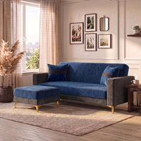 Patro 4 Seater L Shape Fabric Sofa | Modern Living Room Sofa